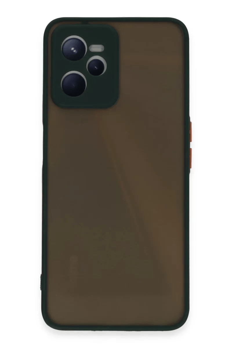 Realme C35 Kılıf Montreal Silikon Kapak - Yeşil