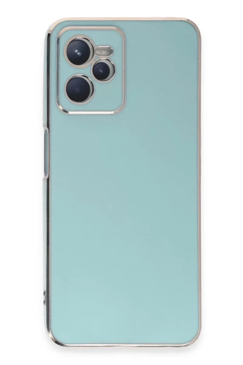 Realme C35 Kılıf Volet Silikon - Açık Yeşil