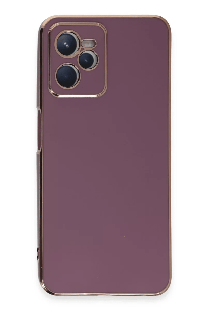 Realme C35 Kılıf Volet Silikon - Mor
