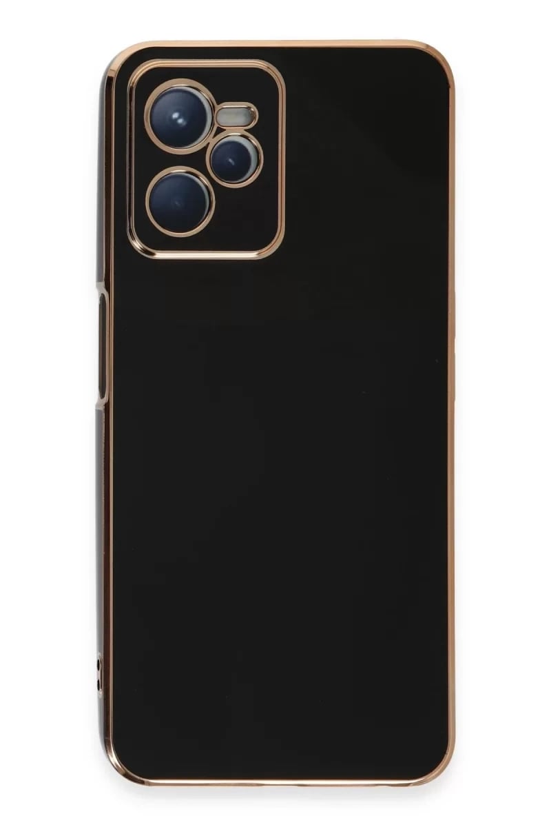 Realme C35 Kılıf Volet Silikon - Siyah