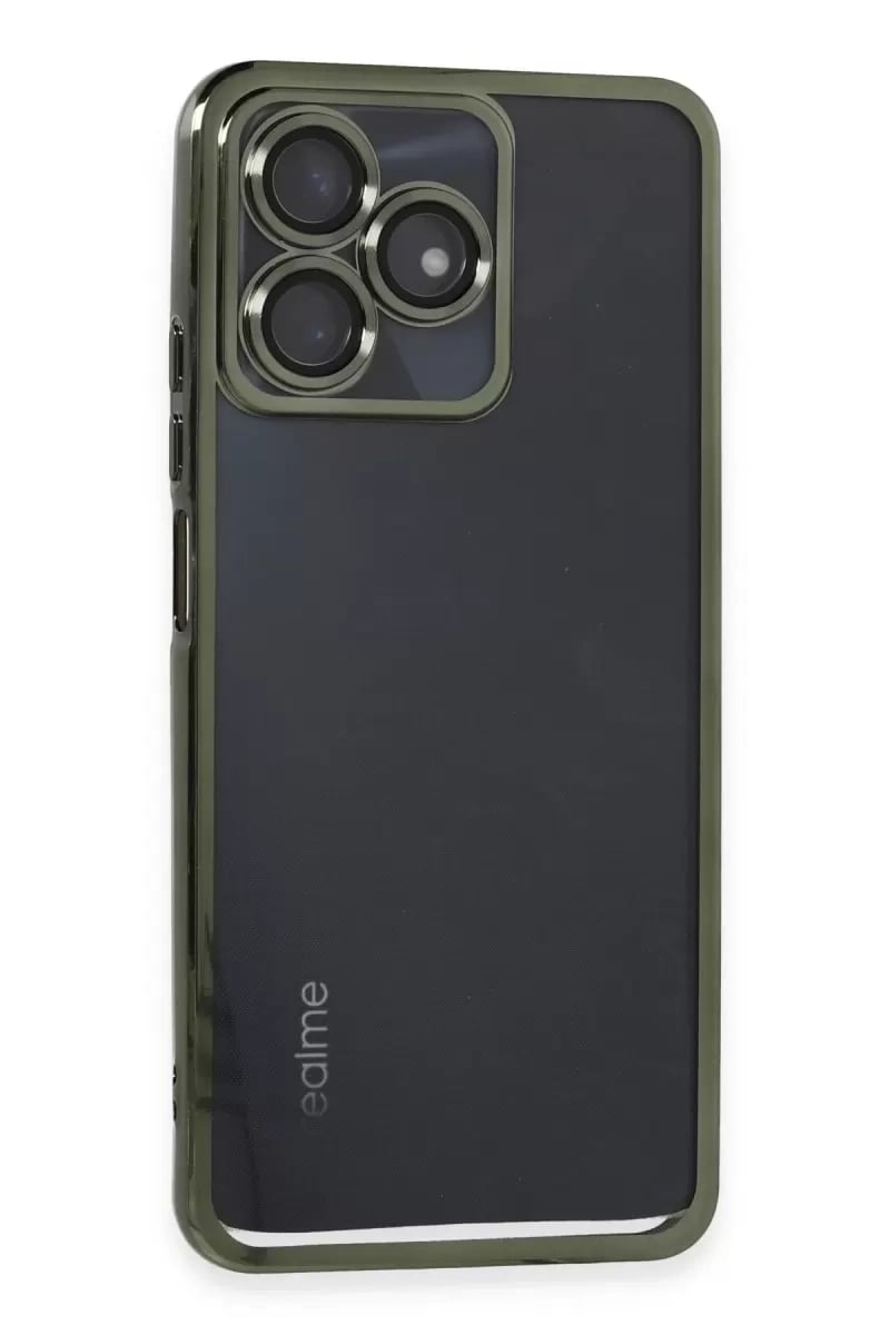 Realme C53 Kılıf Lensli Silikon - Yeşil