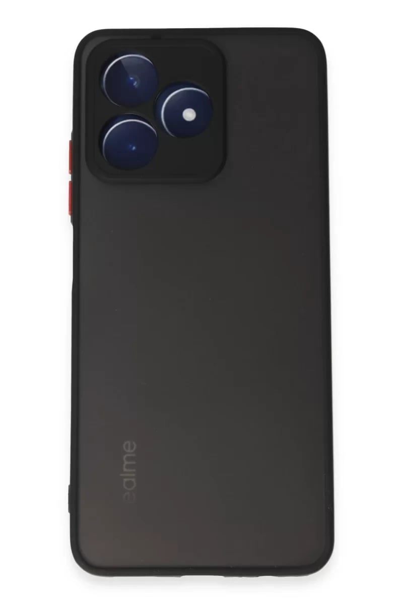 Realme C53 Kılıf Montreal Silikon Kapak - Siyah
