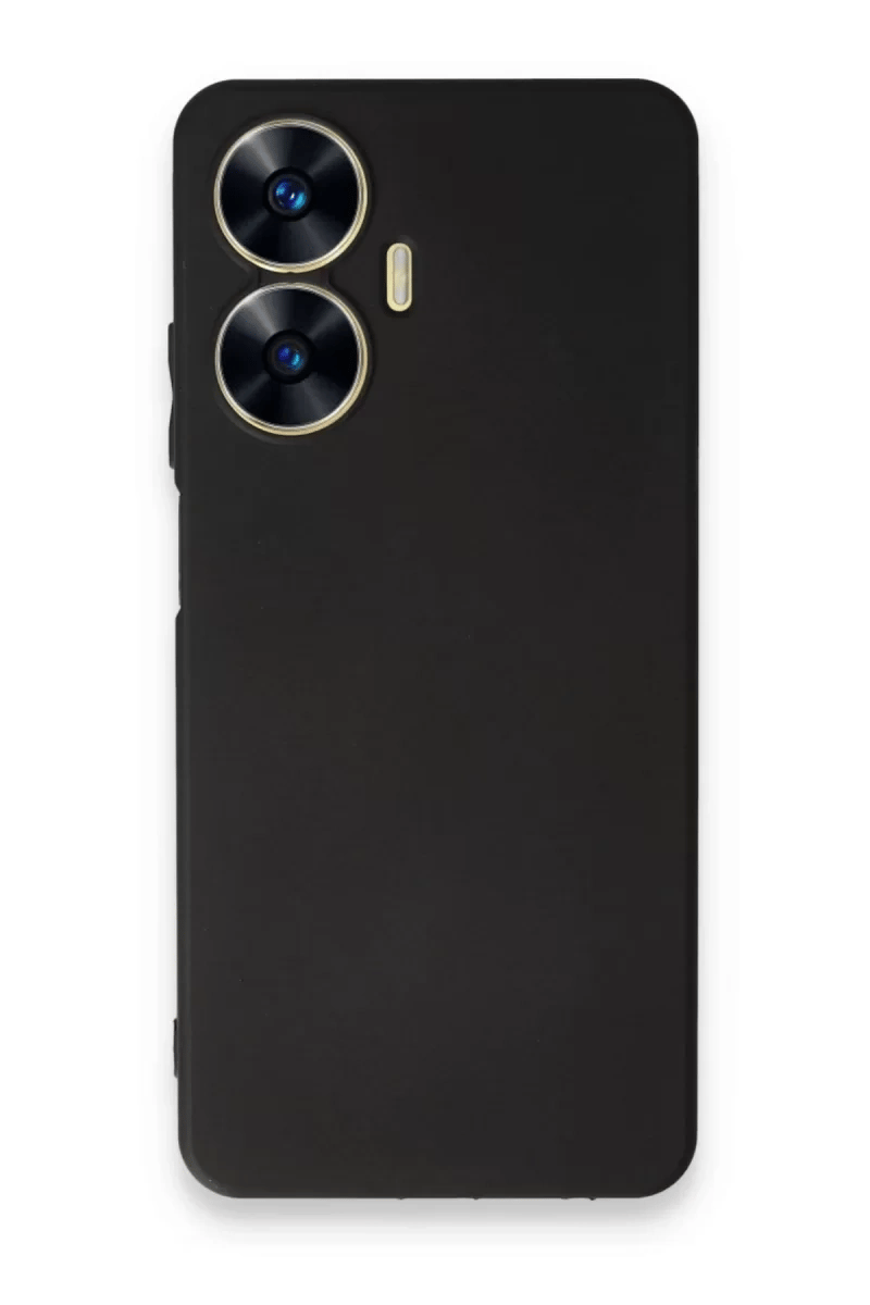 Realme C55 Kılıf First Silikon - Siyah