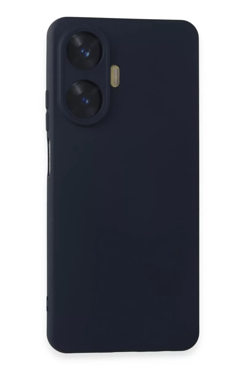 Realme C55 Kılıf Nano içi Kadife Silikon - Lacivert