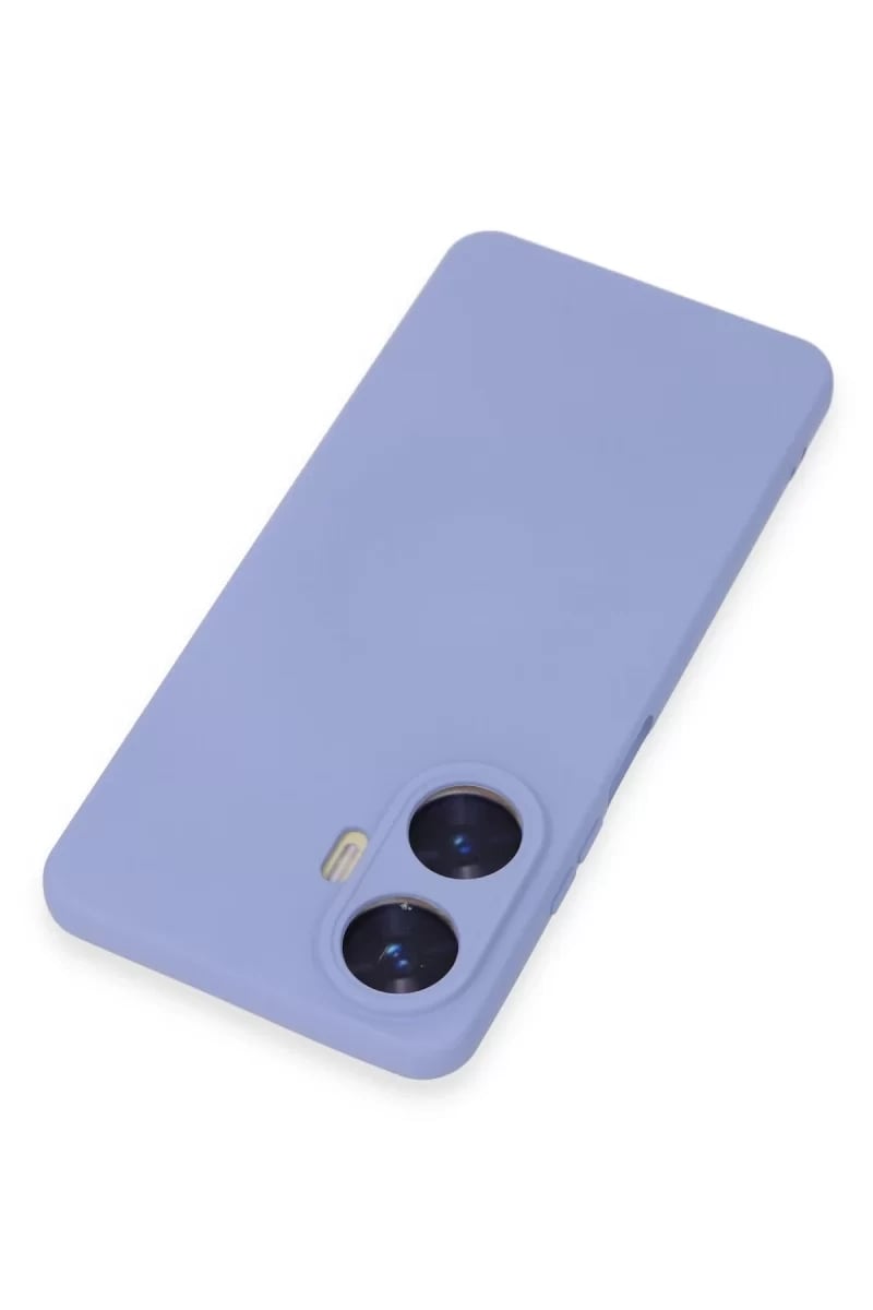 Realme C55 Kılıf Nano içi Kadife Silikon - Lila