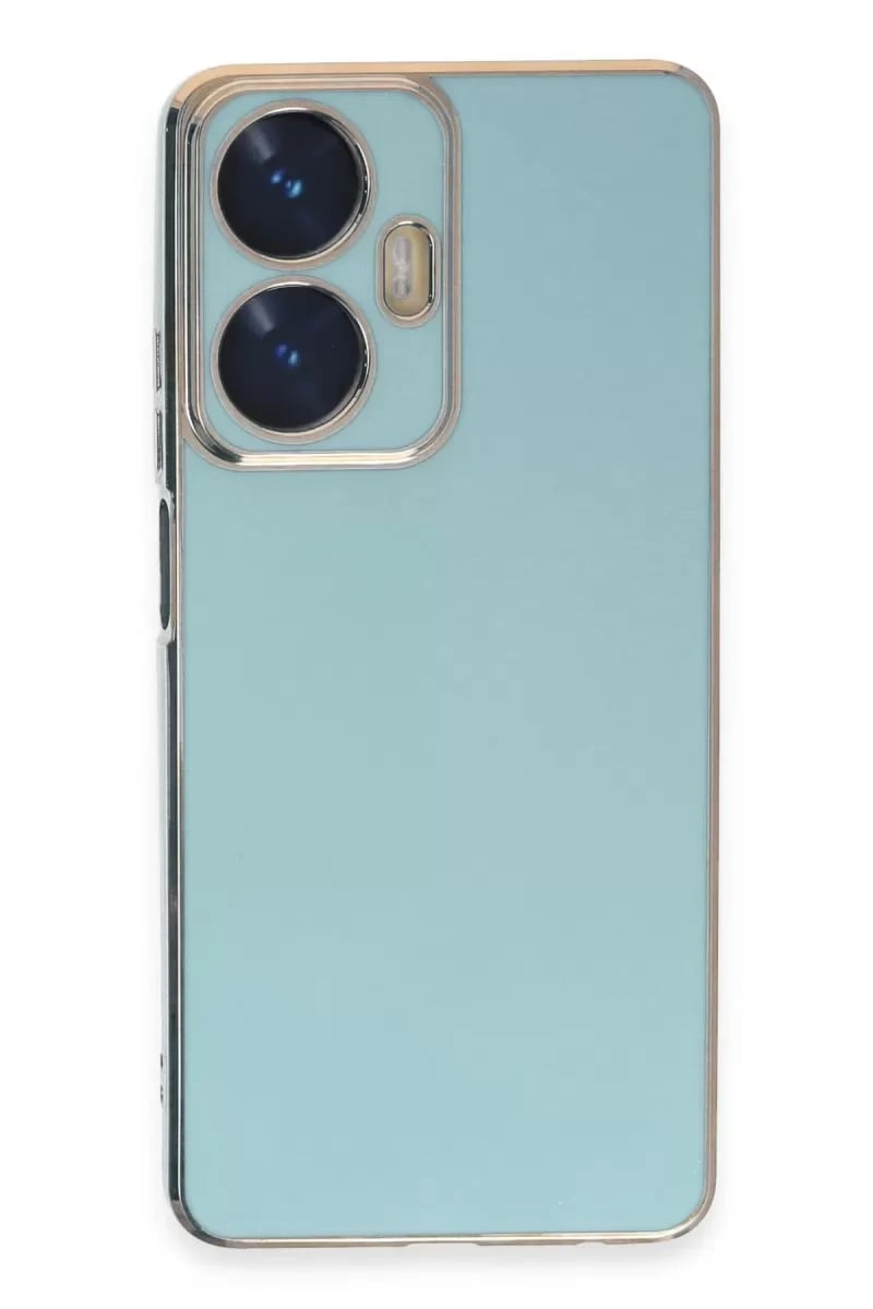 Realme C55 Kılıf Volet Silikon - Açık Yeşil