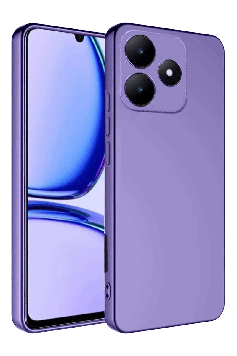 Realme C61 Kılıf First Silikon - Lila