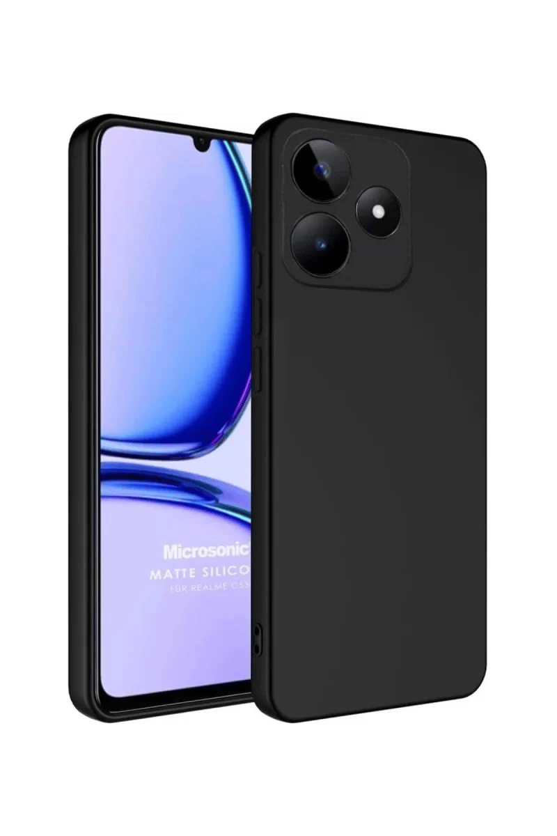 Realme C61 Kılıf First Silikon - Siyah