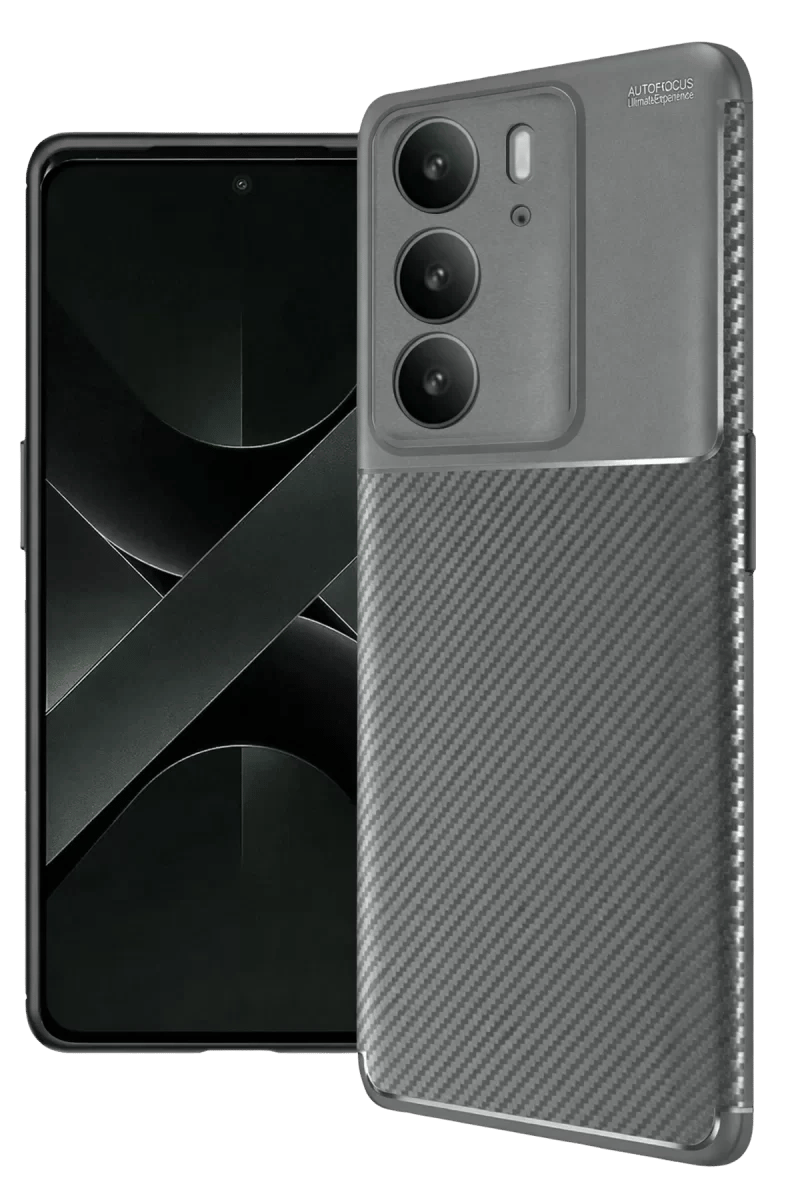 Realme C75 4G Auto Focus Karbon Kapak - Gri