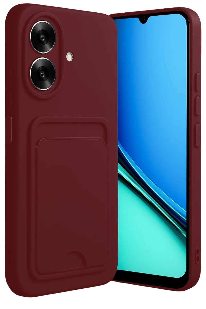 Realme Note 60 Kelvin Kartvizitli Silikon - Bordo
