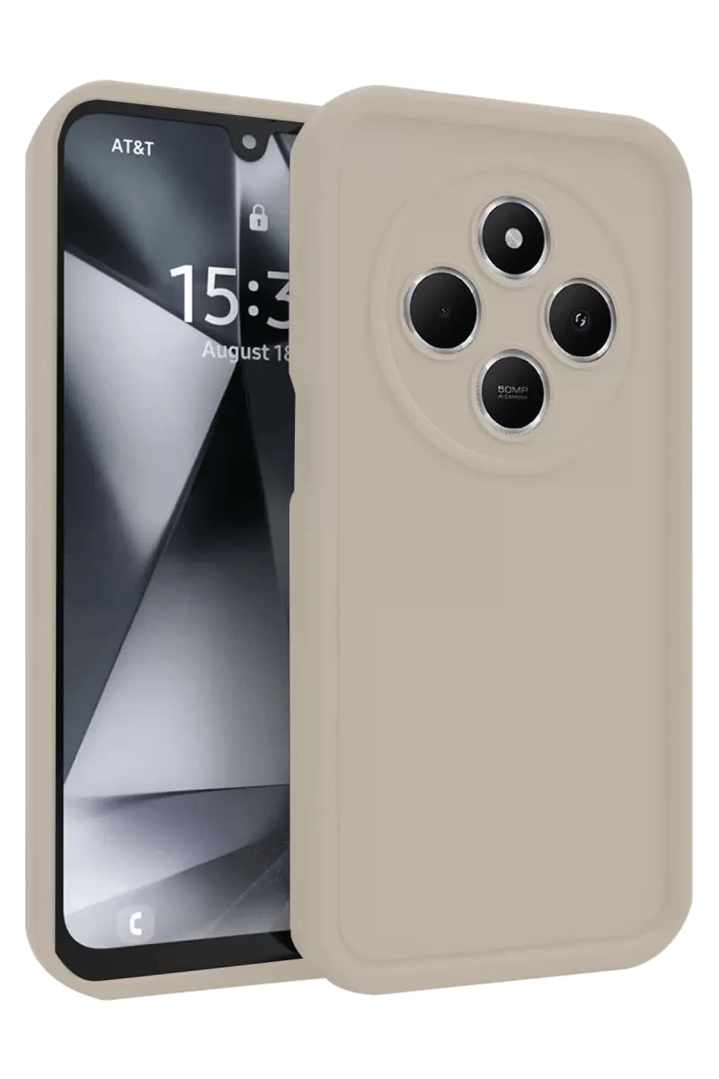 Redmi 14C Kılıf Viera Silikon - Krem