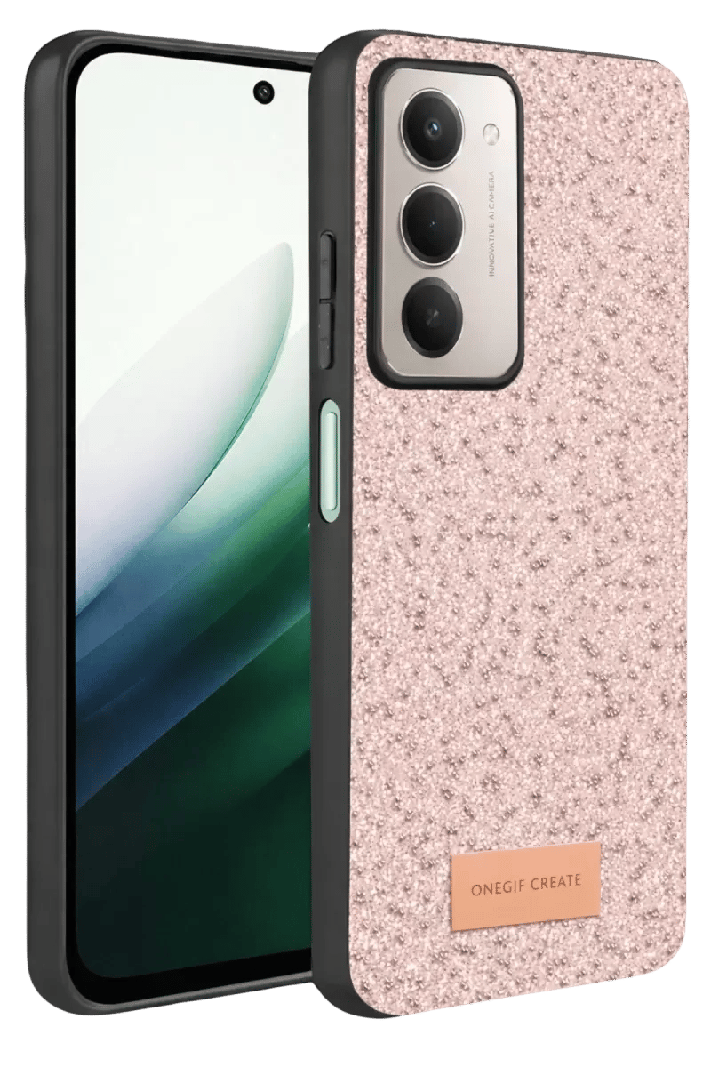 Redmi 15 4G Bright Simli Kapak - Pembe