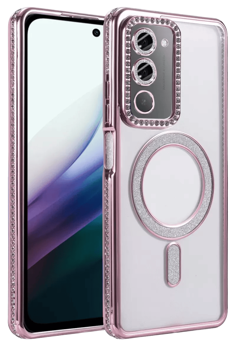 Redmi 15 4G Joke Simli Magneticsafe Kılıf - Pembe