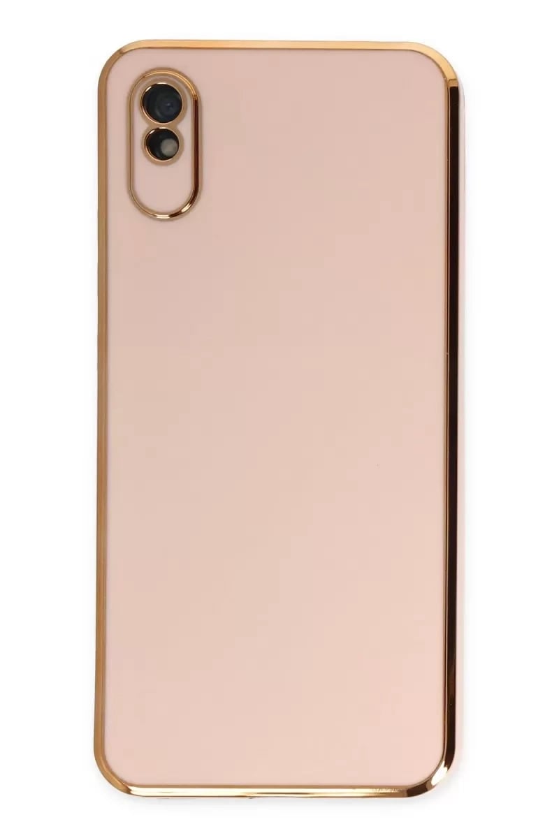Redmi 9A Kılıf Volet Silikon - Pembe