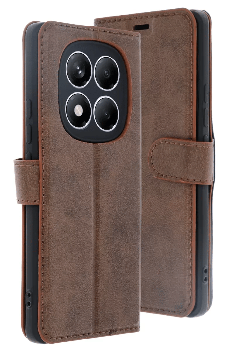 Redmi Note 14 Pro 4G Kılıf Trend S Plus Kapaklı Kılıf - Taba