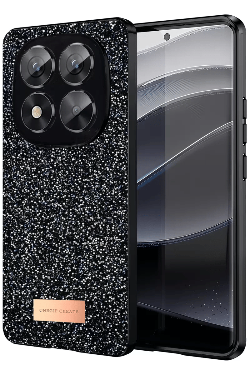 Redmi Note 14 Pro 5G Bright Simli Kapak - Siyah