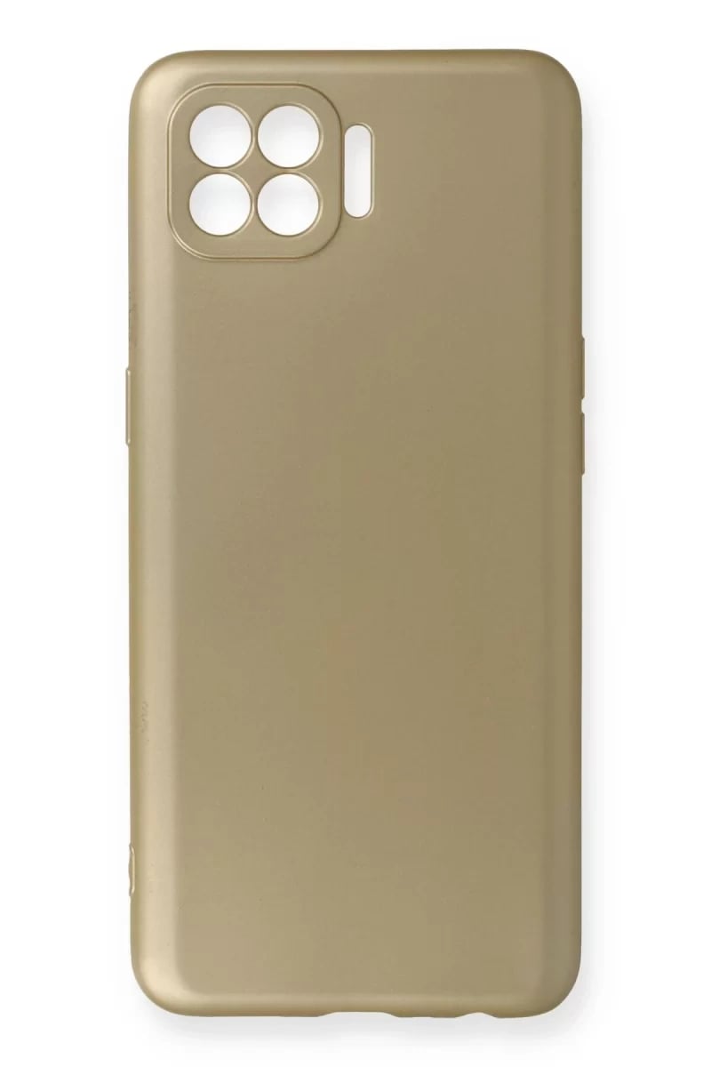 Reno 4 Lite Kılıf First Silikon - Gold
