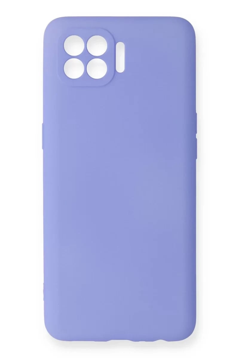 Reno 4 Lite Kılıf First Silikon - Lila