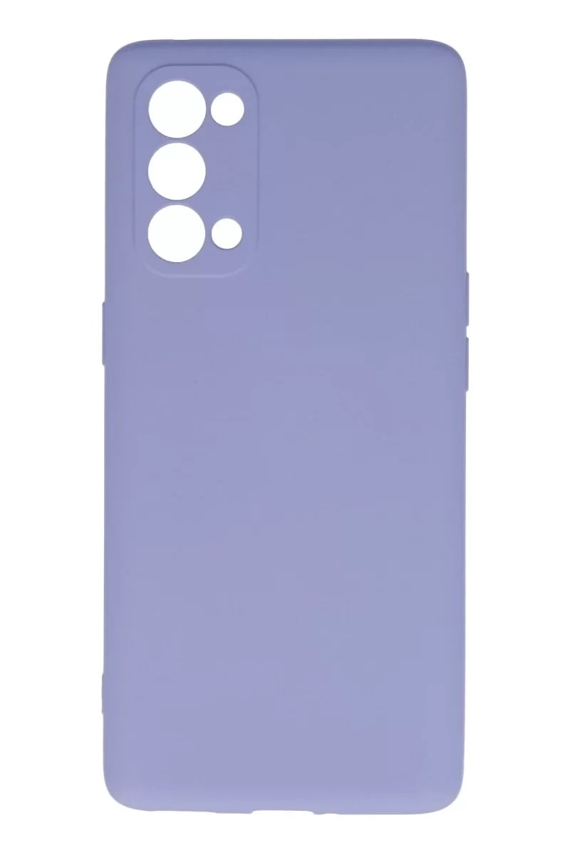 Reno 5 Pro Kılıf Nano içi Kadife Silikon - Lila