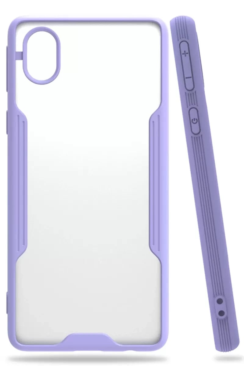 Samsung Galaxy A01 Core Kılıf Platin Silikon - Lila