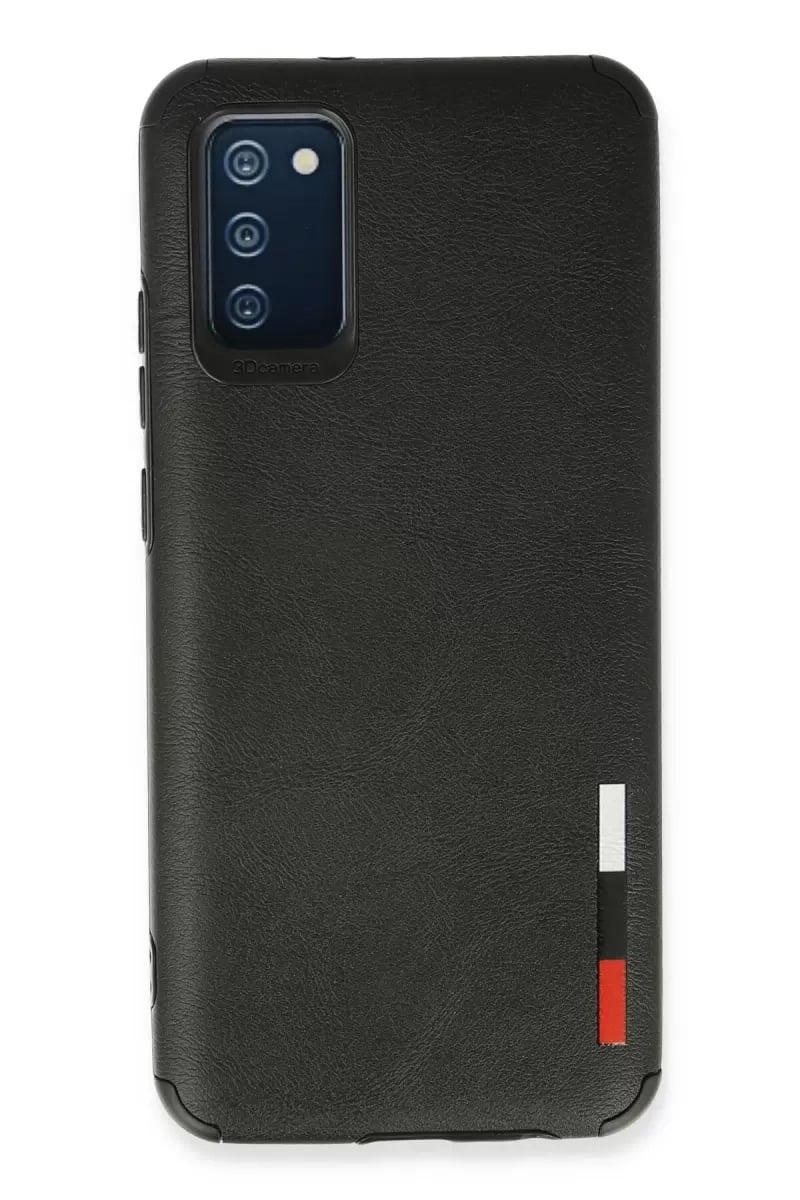 Samsung Galaxy A02S Kılıf Loop Deri Silikon - Siyah