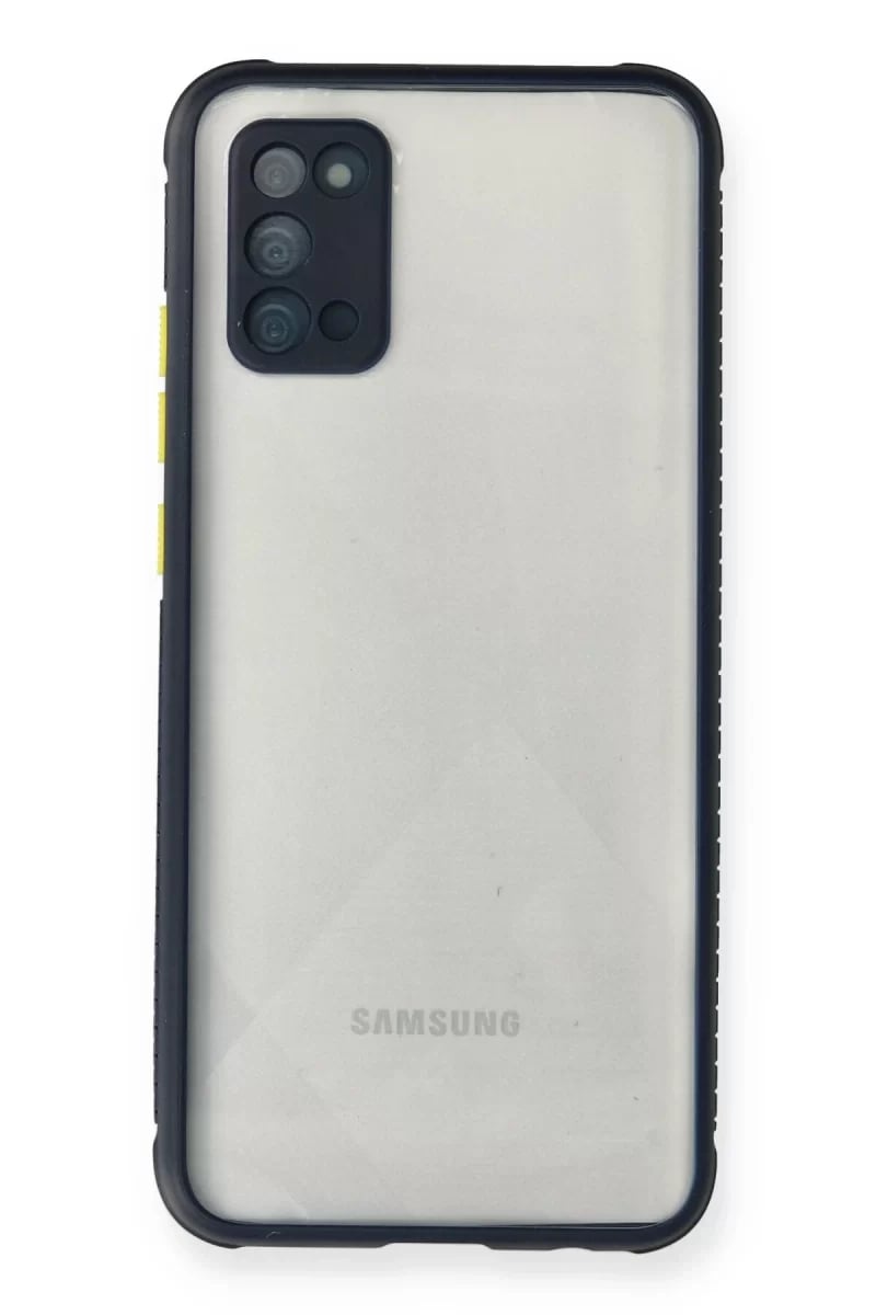 Samsung Galaxy A02S Kılıf Miami Şeffaf Silikon - Lacivert