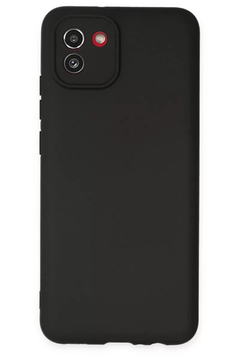 Samsung Galaxy A03 Kılıf First Silikon - Siyah