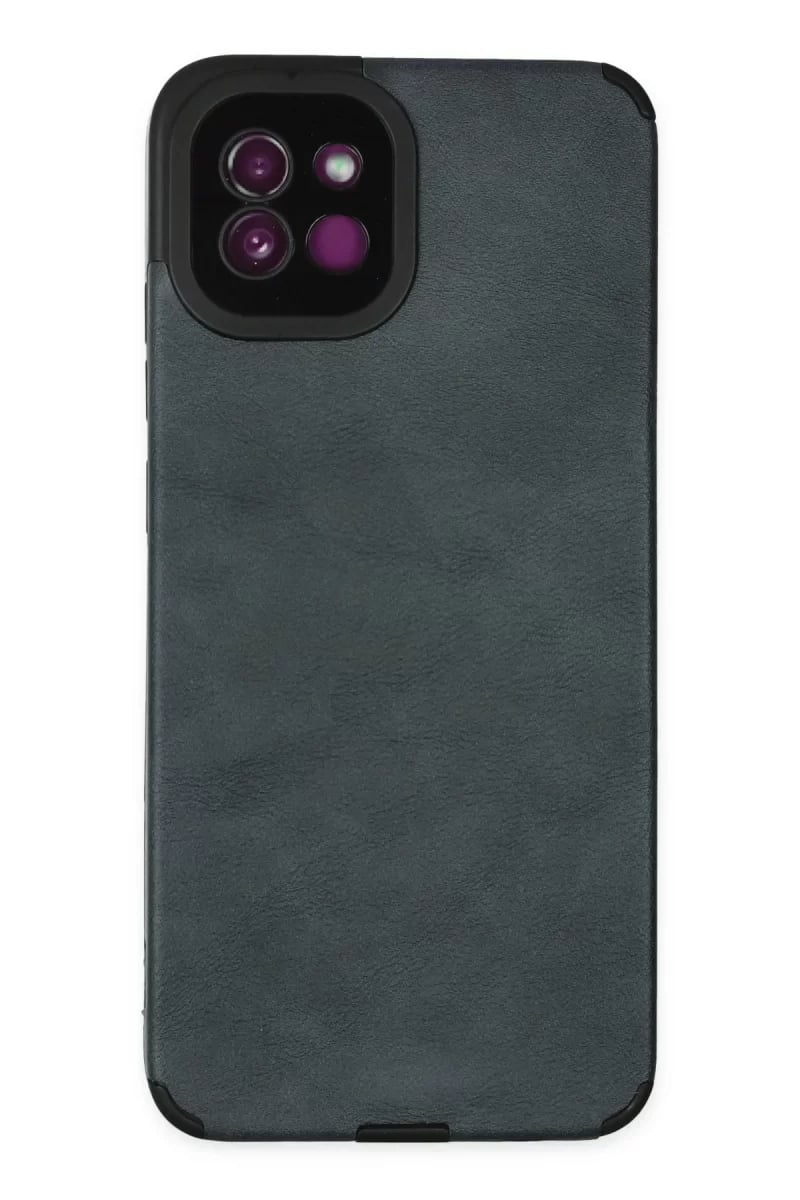 Samsung Galaxy A03 Kılıf Loop Deri Silikon - Lacivert