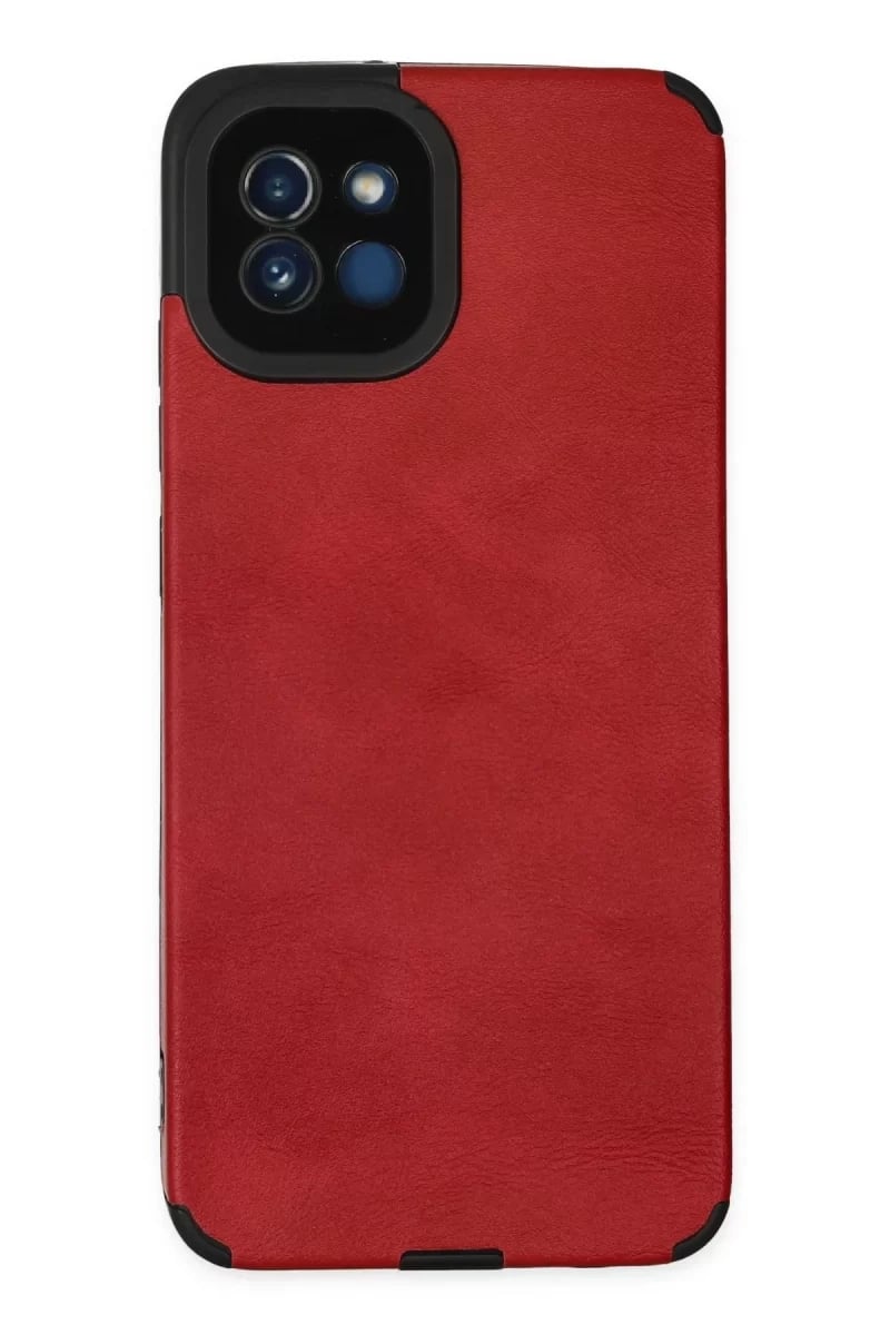 Samsung Galaxy A03 Kılıf Loop Deri Silikon - Kırmızı
