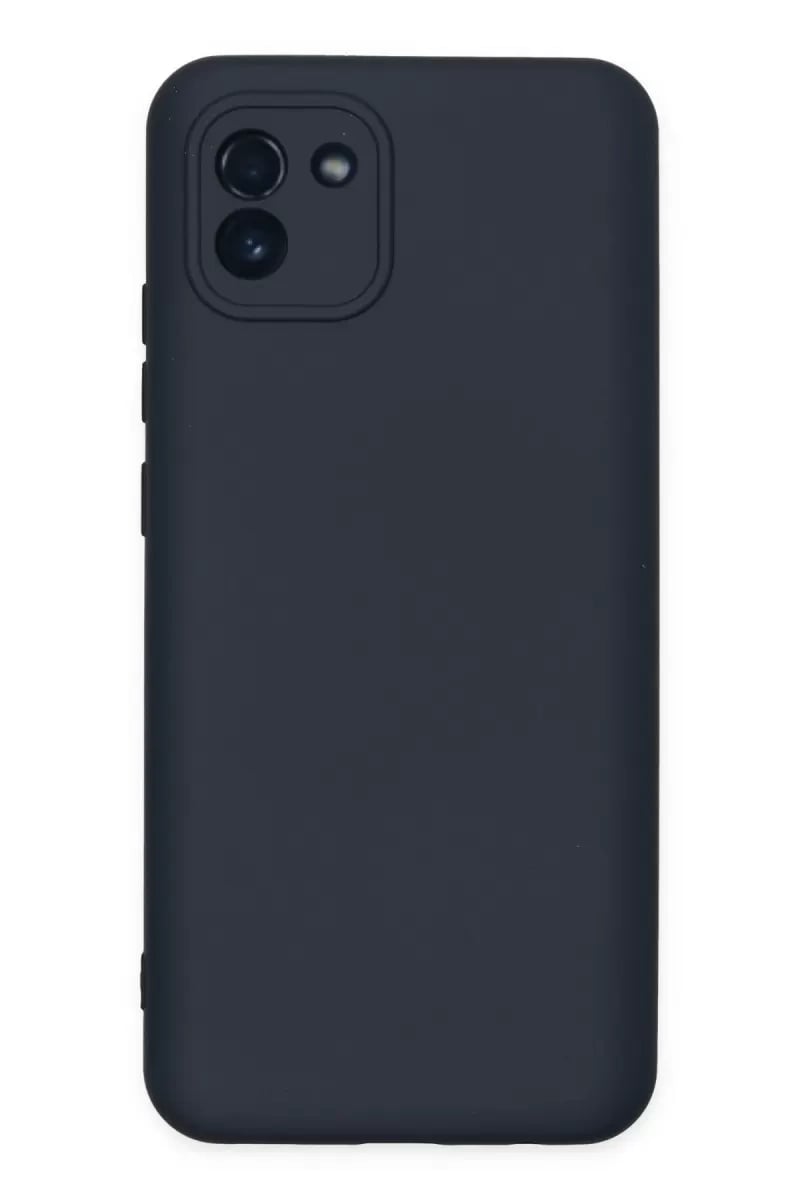 Samsung Galaxy A03 Kılıf Nano içi Kadife Silikon - Lacivert
