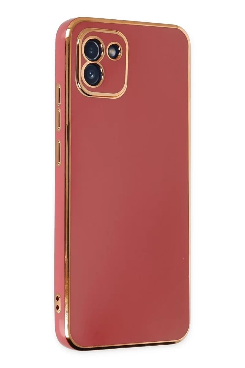 Samsung Galaxy A03 Kılıf Volet Silikon - Kırmızı