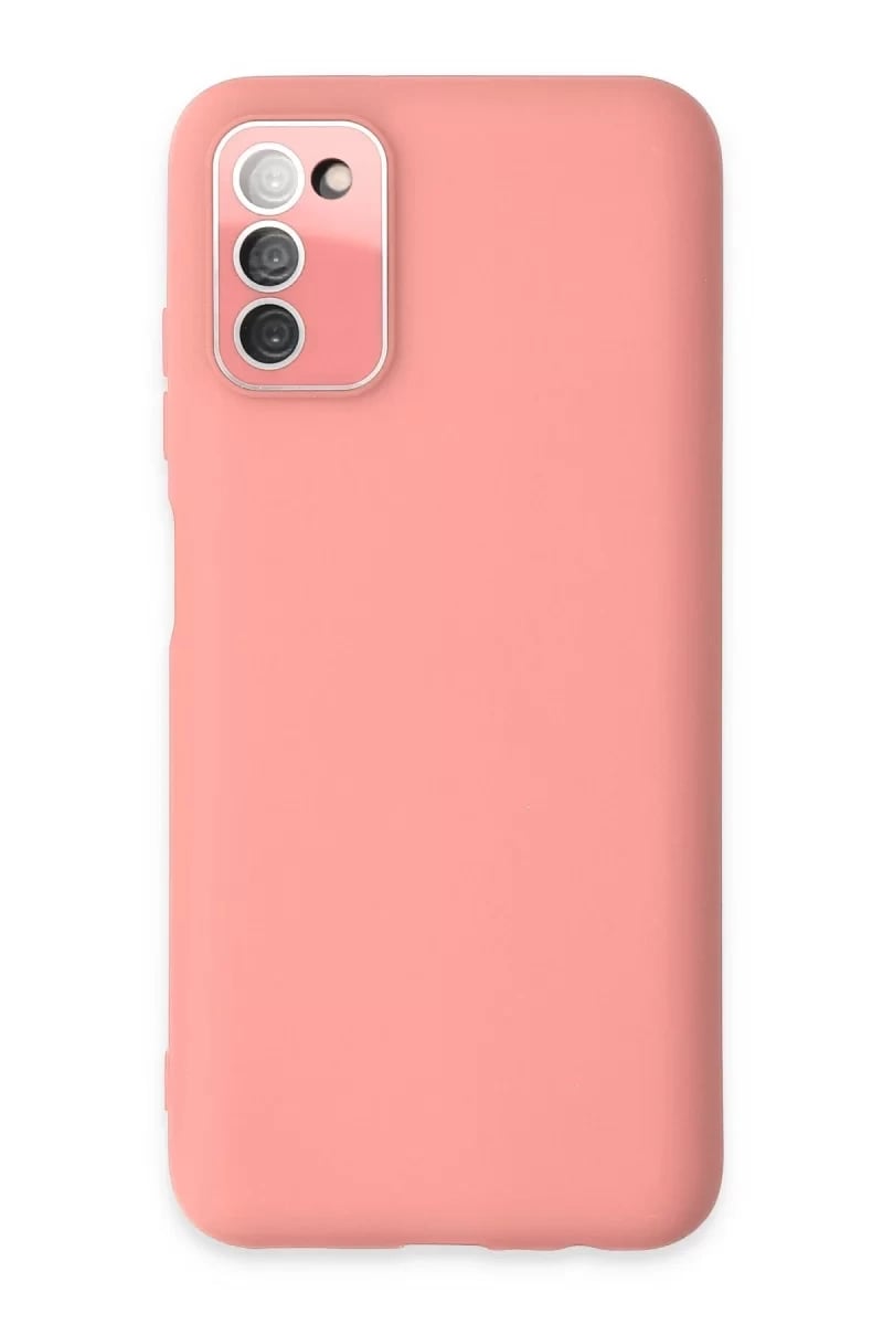 Samsung Galaxy A03S Kılıf Lansman Glass Kapak - Pembe