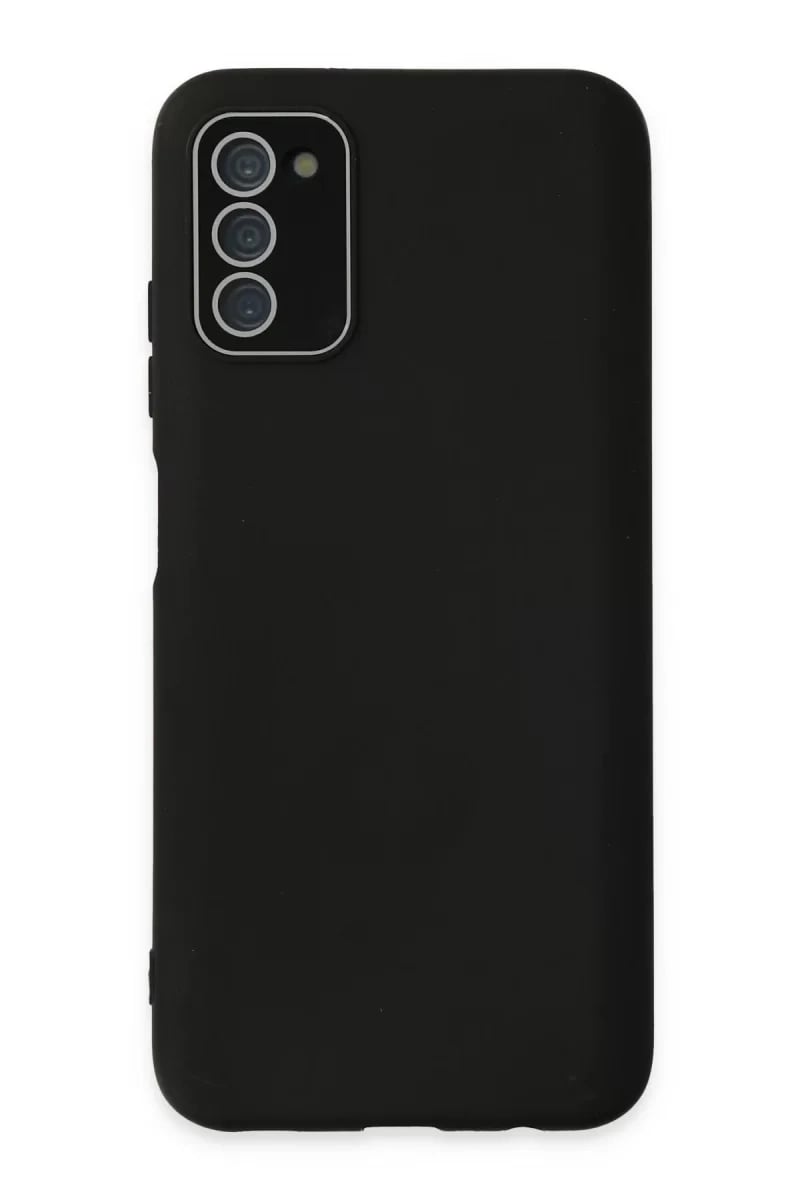 Samsung Galaxy A03S Kılıf Lansman Glass Kapak - Siyah