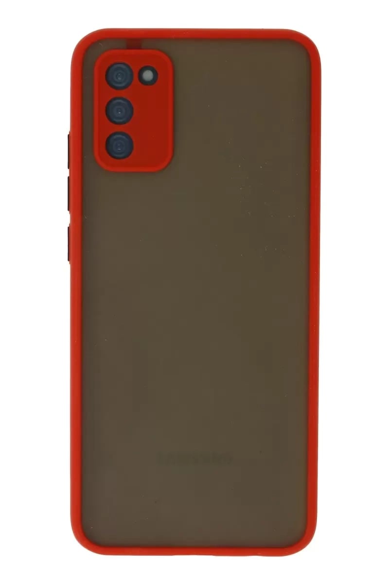 Samsung Galaxy A03S Kılıf Montreal Silikon Kapak - Kırmızı