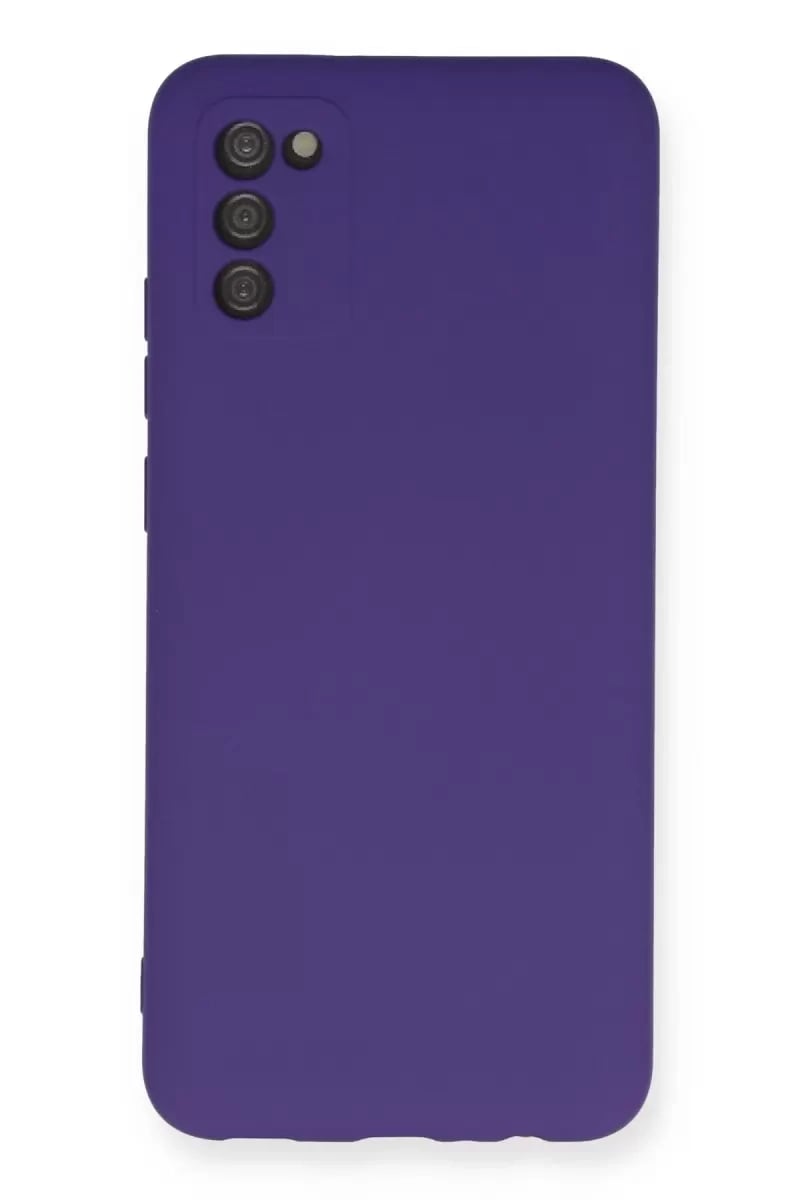 Samsung Galaxy A03S Kılıf Nano içi Kadife Silikon - Mor