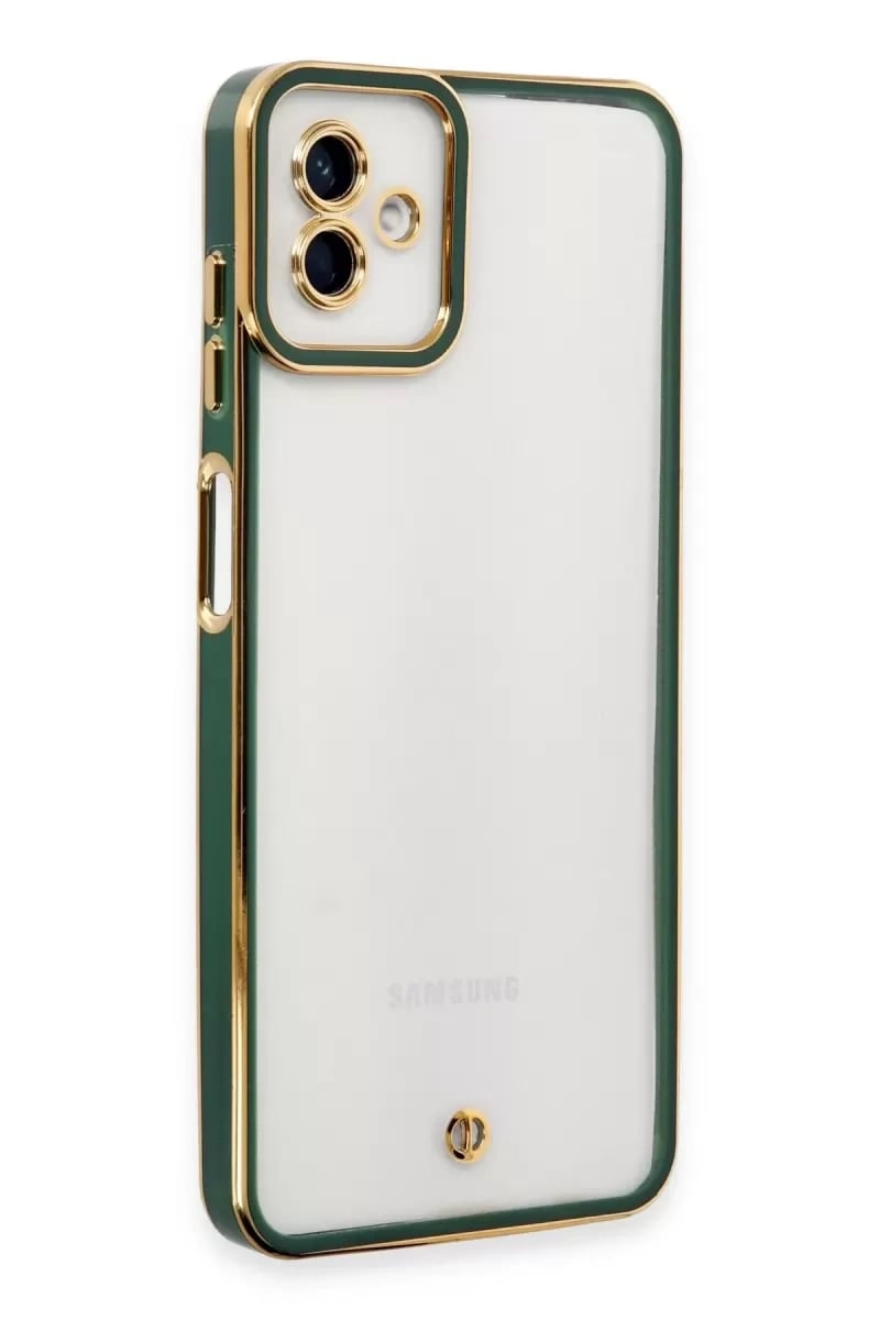 Samsung Galaxy A04 Kılıf Liva Lens Silikon - Yeşil