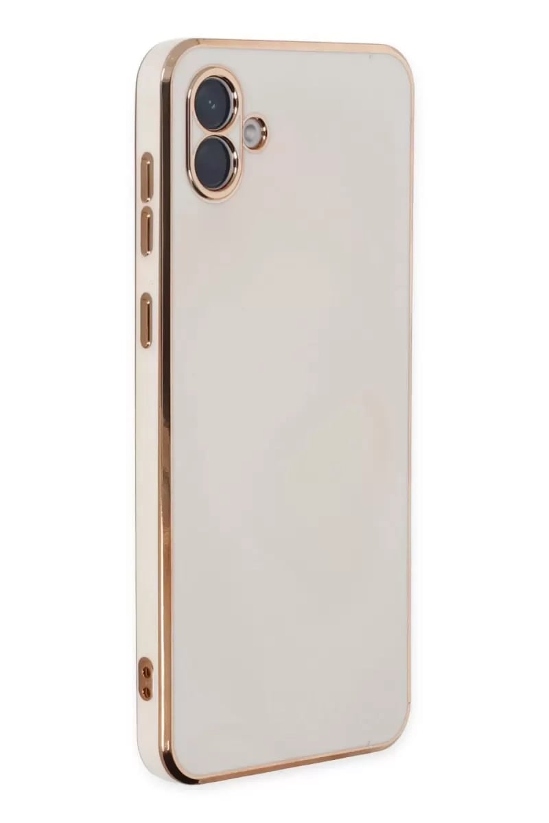 Samsung Galaxy A04 Kılıf Volet Silikon - Beyaz