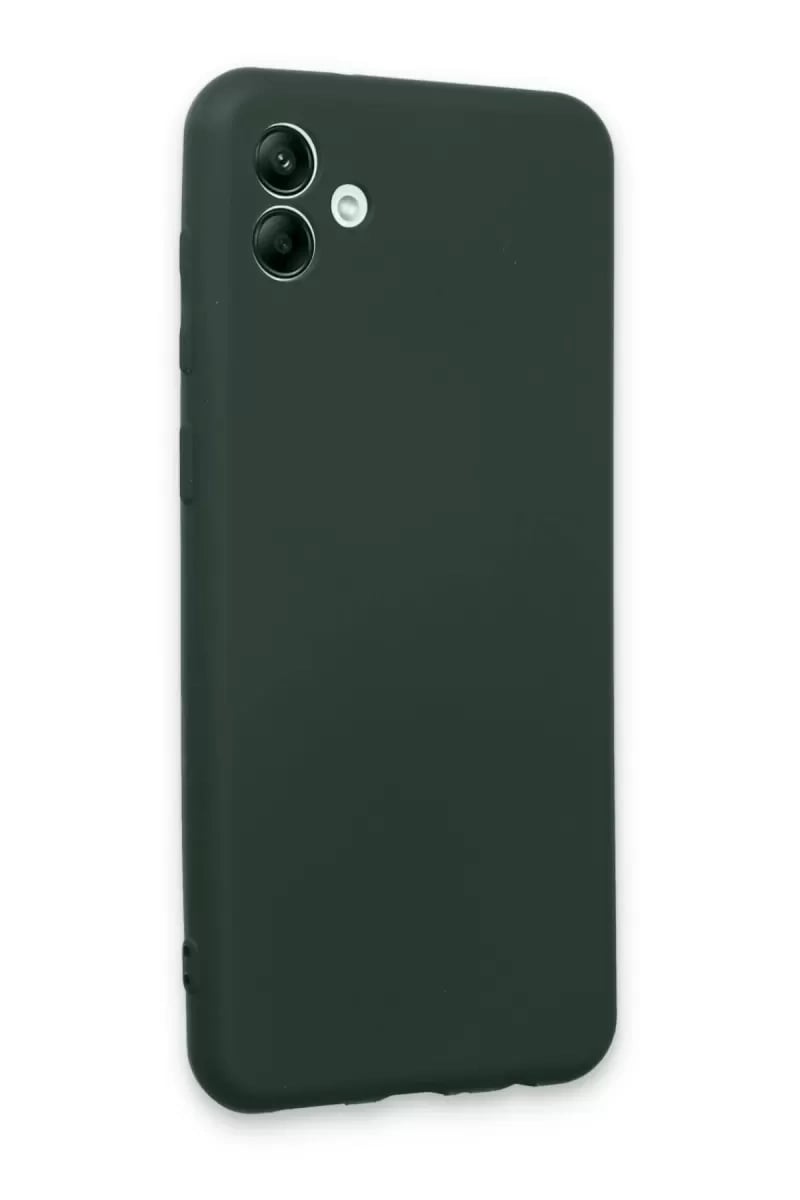 Samsung Galaxy A04E Kılıf First Silikon - Koyu Yeşil