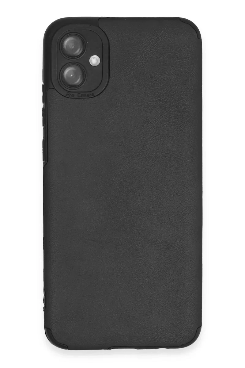 Samsung Galaxy A04E Kılıf Loop Deri Silikon - Siyah