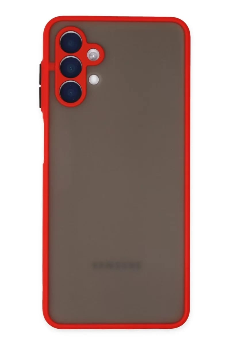 Samsung Galaxy A04S Kılıf Montreal Silikon Kapak - Kırmızı