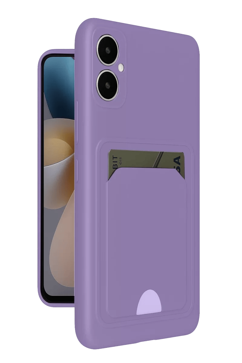 Samsung Galaxy A05 Kelvin Kartvizitli Silikon - Lila