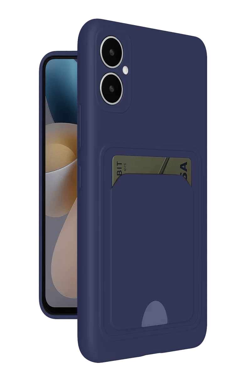 Samsung Galaxy A05 Kelvin Kartvizitli Silikon - Lacivert