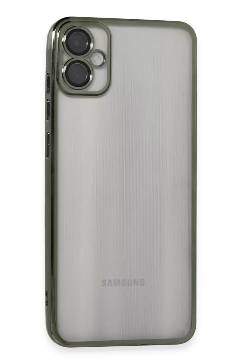 Samsung Galaxy A05 Kılıf Lensli Silikon - Yeşil