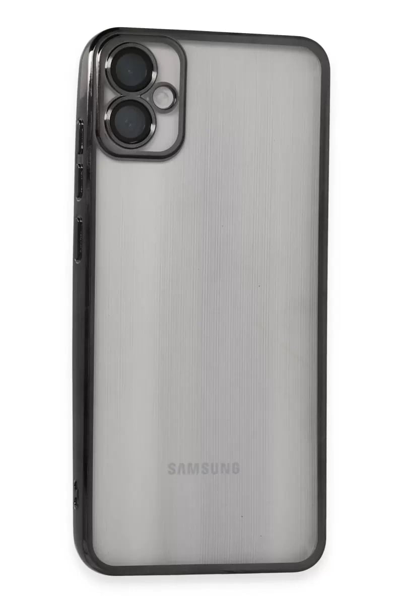 Samsung Galaxy A05 Kılıf Lensli Silikon - Siyah