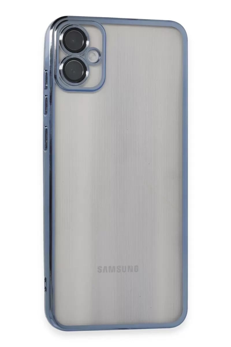 Samsung Galaxy A05 Kılıf Lensli Silikon - Lacivert