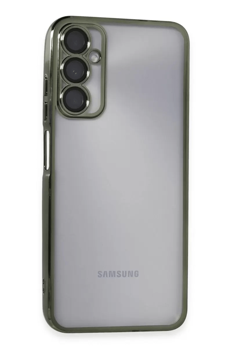 Samsung Galaxy A05S Kılıf Lensli Silikon - Yeşil