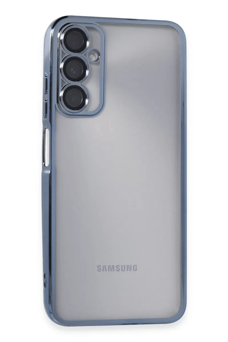 Samsung Galaxy A05S Kılıf Lensli Silikon - Açık Mavi