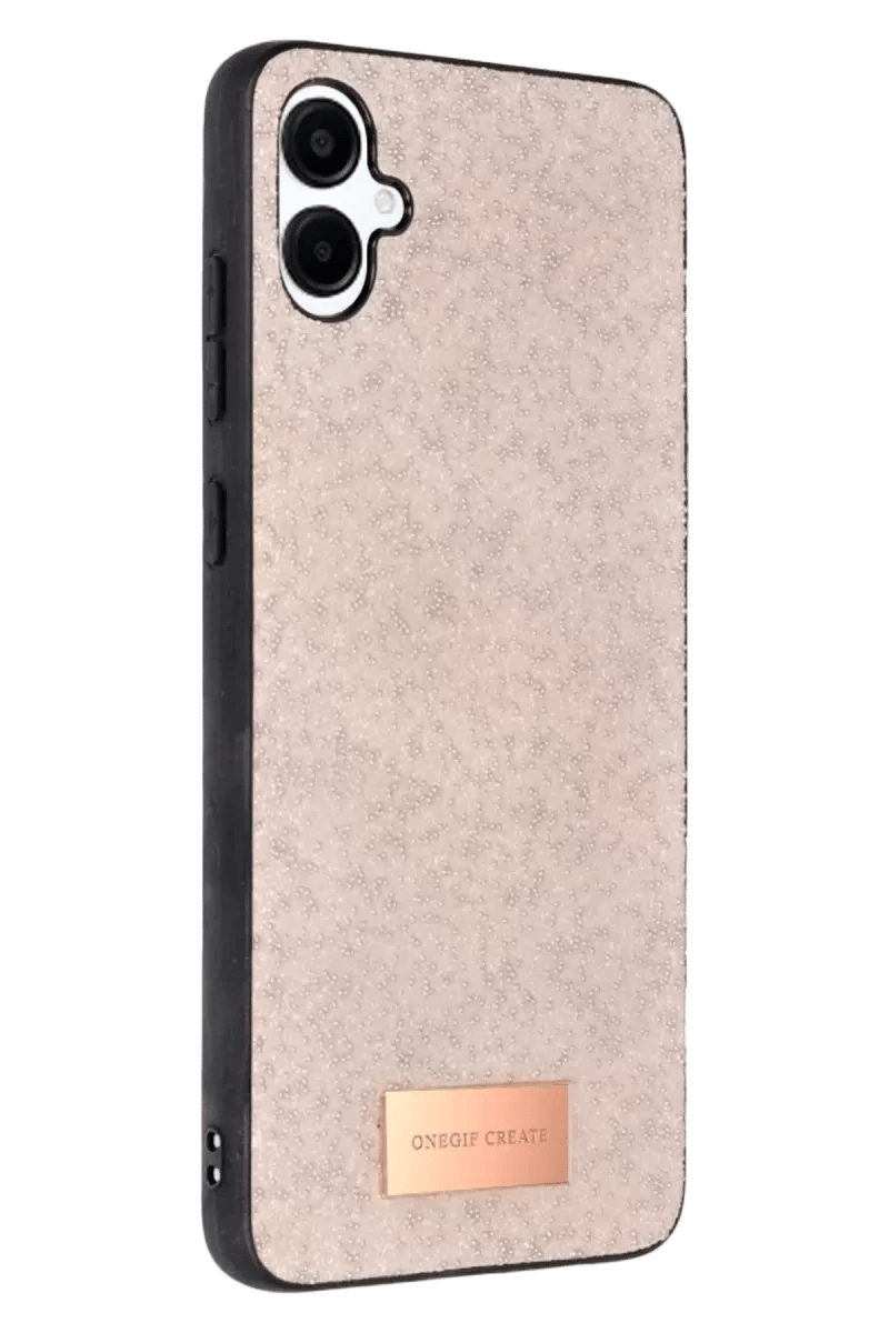 Samsung Galaxy A06 Bright Simli Kapak - Pembe