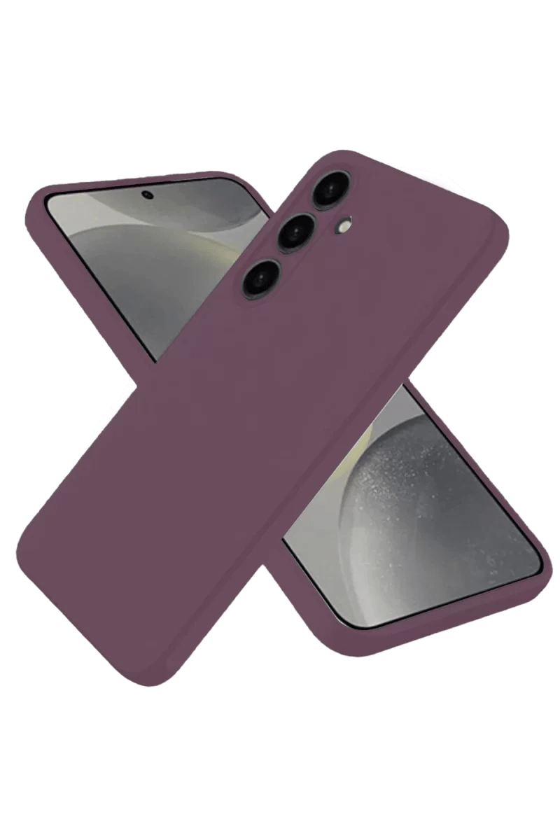 Samsung Galaxy A06 Kılıf First Silikon - Mürdüm