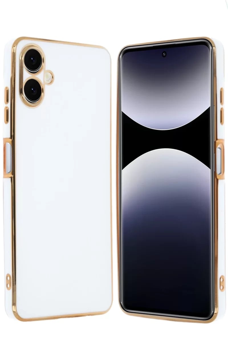 Samsung Galaxy A06 Kılıf Volet Silikon - Beyaz
